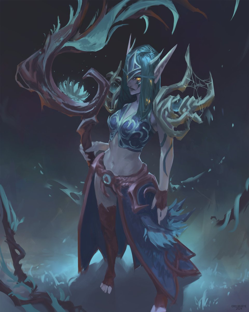 Eregbueye's tweet photo. My night elf art   
#warcraft #warcraftart https://t.co/k4Xak2FwUu