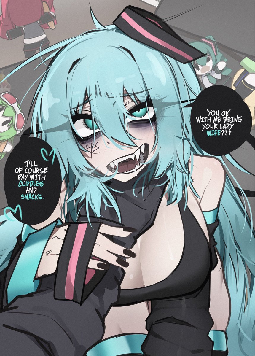 GlitchAce's tweet photo. Lazy migu wife ? https://t.co/kzoPEmmbmY