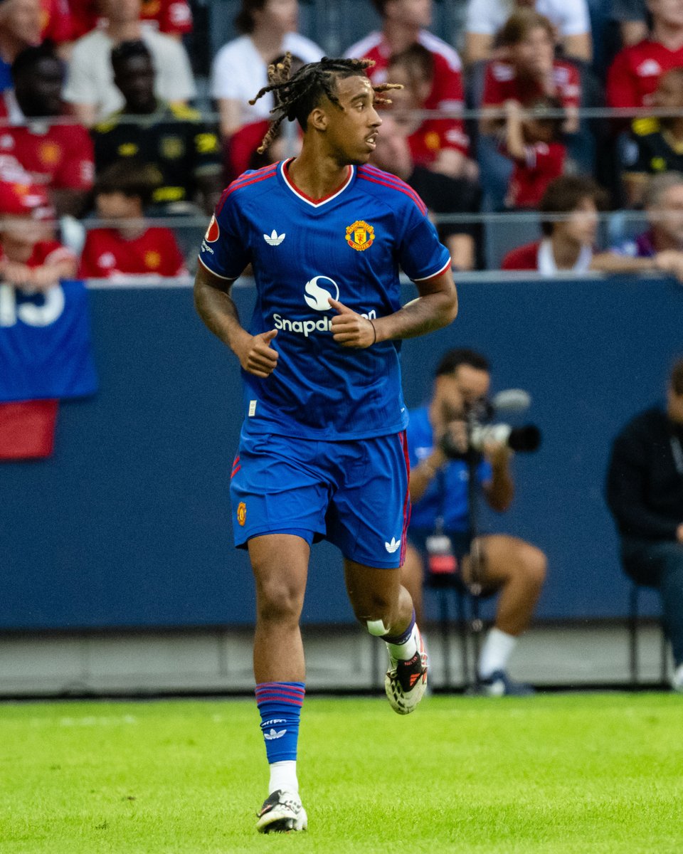 ManUtd's tweet photo. More important pre-season minutes in the tank 💪🔋
