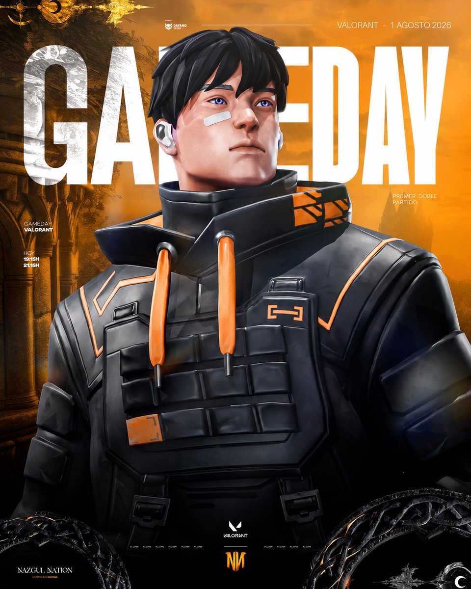 AurumHex's tweet photo. ¡𝐆𝐀𝐌𝐄𝐃𝐀𝐘!
Mapa Lotus
1️⃣Game 19:15
2️⃣Game 21:15
ROSTER:
🔫@durumsitoo
🔫@xph4ntomz
🔫@vSovkk
🔫@Xumy1VAL
🔫@xReenZz
#valorant
#GoNN 🧡 https://t.co/UOAOircmea