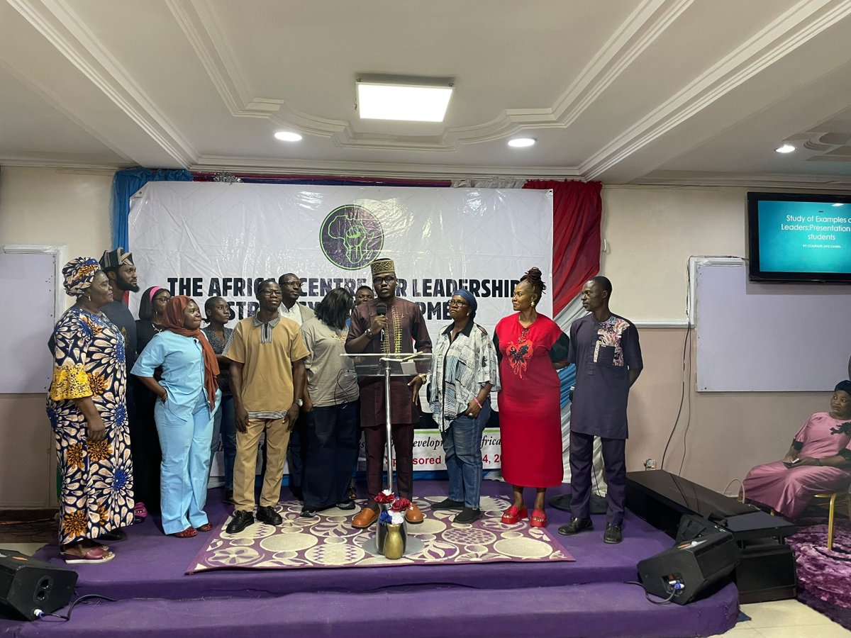 mrsteveever's tweet photo. Led Group 2 at the African Centre for Leadership (Centre LSD).

The topic was on Examples of Leaders. Our pick: Dr. Ngozi Okonjo-Iweala

The Sovereign Wealth Fund, $18B debt relief, and stronger public finance systems. We need transformative leaders who can rebuild institutions. https://t.co/EE9uHWf1r5