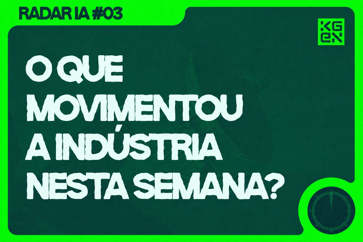 kgen_quest's tweet photo. Esta semana não foi só sobre Esta semana não foi só sobre modelos novos.

Foi sobre quem financia a corrida, quem constrói a infraestrutura e quem começa a definir as regras.

5 notícias que importam no Radar IA #03: https://t.co/cGTO1WpyDa