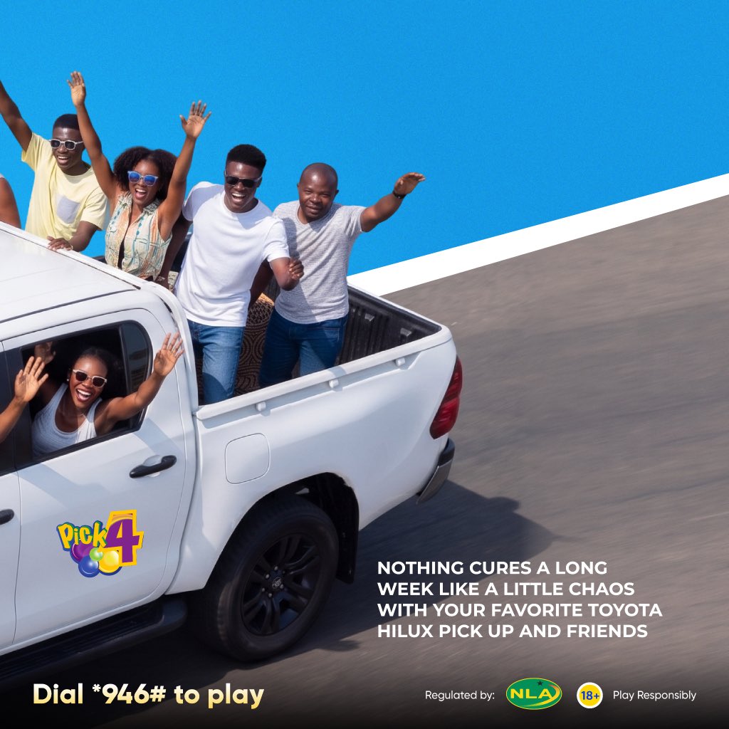 GamePark_GH's tweet photo. August is finally here and so is your chance to win the Toyota https://t.co/JTjK4CQmBH Win Drive.
Dial *946# and letβs play!!!
#playdrivewin #pick1 #pick4Β #NewToyotahilux https://t.co/jS1pcaDmjq