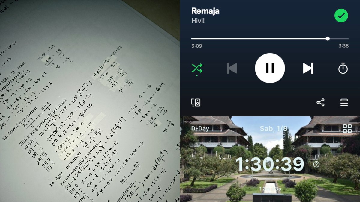 summerskiesy's tweet photo. recap utbk: day 9 [01082026] ₊˚⊹ᰔ

nb. cuman sebentar aja biar ga bosen² amat, soalnya kemaren habis sakit (hari ini better tp ga bisa kelamaan) jd aku lanjutin latsol funda yg blm biar ga gabut :> https://t.co/KGKMz58wpT