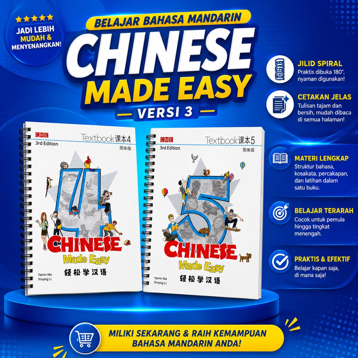 wonkyeomii's tweet photo. Aku jualan berbagai buku kak. Ada hsk, TOEFL, dan lainnyaa. Boleh request buku apapun juga 🥰. Hasil cetak jelas dan pengerjaan dijamin rapiiiii. Mampir shopee ku kaka² 👉https://t.co/OSiEyQitZ0

Ada new hsk 3.0, Chinese Made easy, dan lainnyaa https://t.co/RvhzhXo4gM