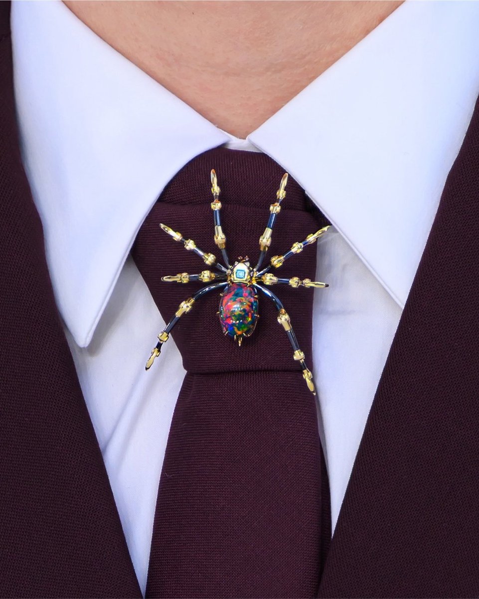 MAGUIRE5fuo's tweet photo. Tom Holland &amp; Zendaya’s Matching Spider Brooches🥹 https://t.co/4I15UWwk5H