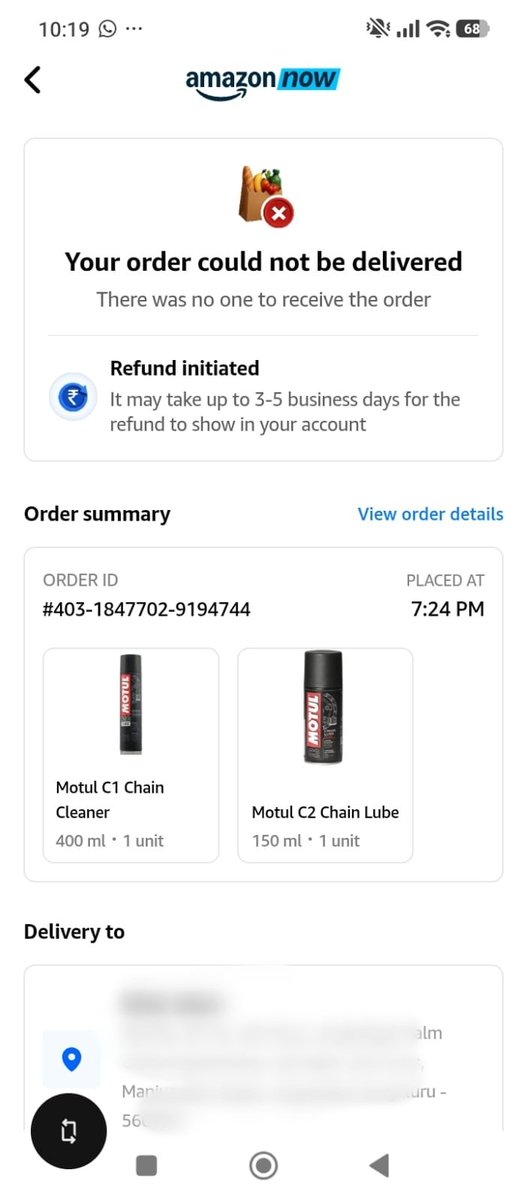 mnvishal05's tweet photo. @amazonIN @amazonnow a very simple clarification needed - who initiated this order cancellation and for what reason? Secondly, if you find the answer to the first ques, then why customer will bear to loss of your logistics resources who are extremely rude and comfort driven ppl? https://t.co/J35xp7CyPg