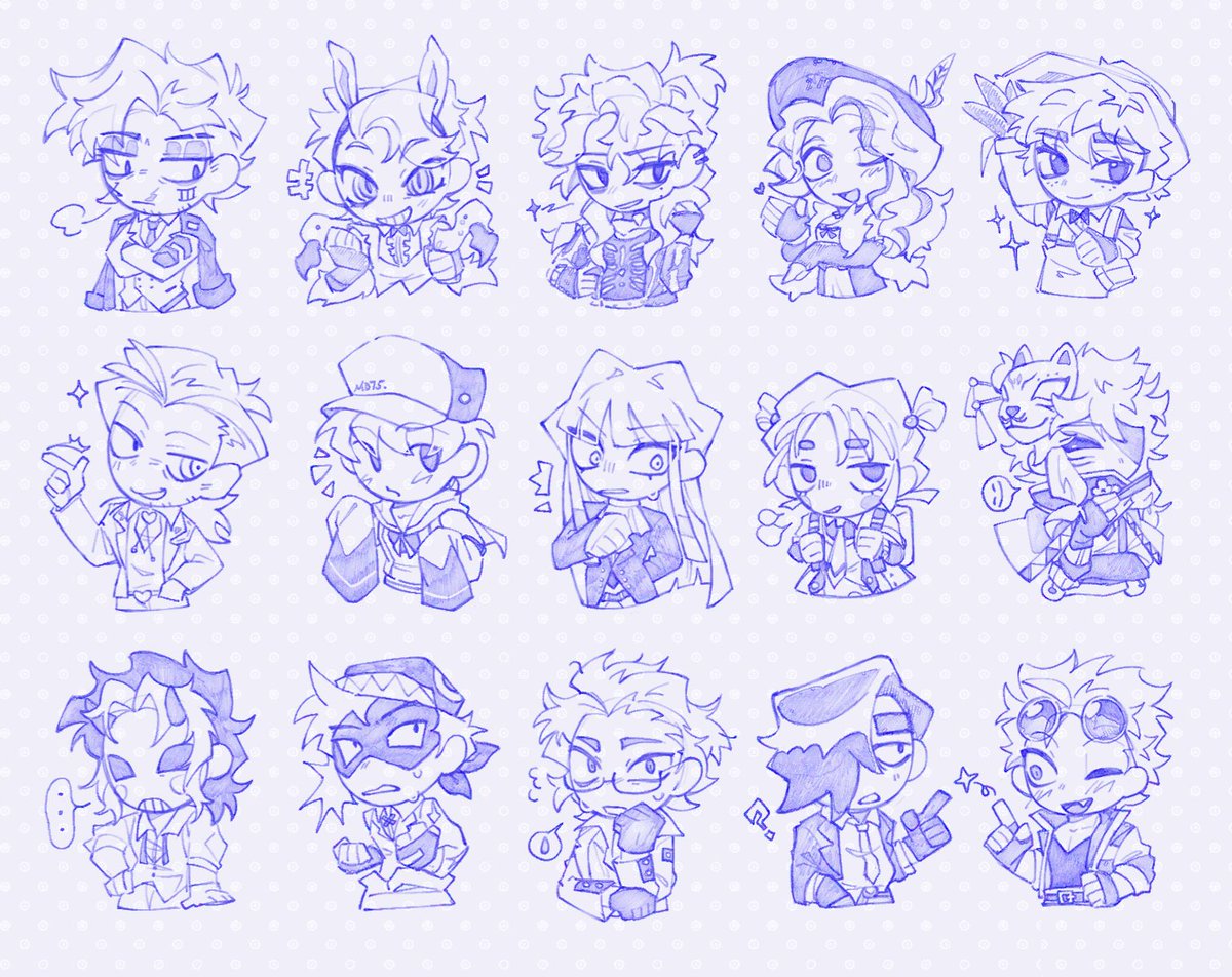 himo_shyghost's tweet photo. try to draw all of them hh https://t.co/5RFwA6INlU