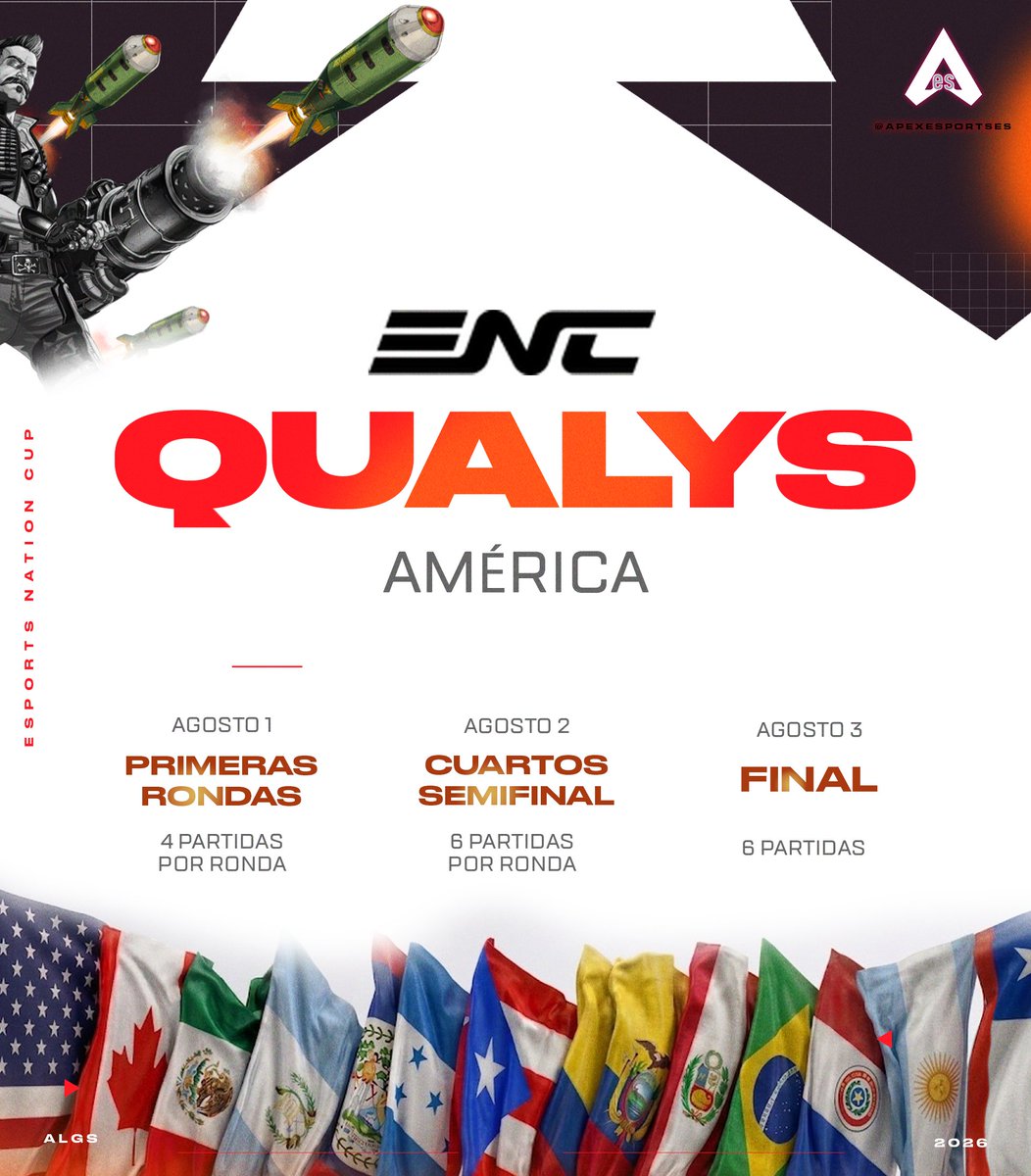 ApexEsportsES's tweet photo. Hoy inicia el camino de los @ENC_EN 

Serán 3 días de qualys para conocer los equipos y países que competirán en el LAN.

En 2 horas iniciará la Ronda 1. https://t.co/229EvSPVrC