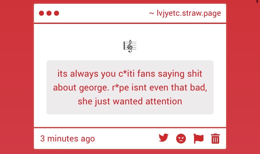 nycbur's tweet photo. anon,  I Sincerely hope you  Will Never get to  Experience Rape  &amp; the  Trauma u  Get from it. I Am not  a victim of Rape Specifically, but i Know   people who Are and yes,  Rape is indeed that bad.  i Hope you will atleast   Feel Some shame  Upon seeing this. https://t.co/H5B9XIXaPc