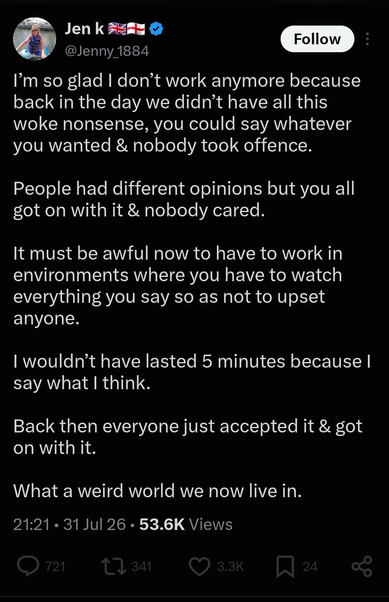 Twitchet17's tweet photo. Irony... Little JenK here bangin on about how sensitive people are... She gets some clap back and she takes offense... hypocrisy and Irony in action. https://t.co/4cktQzhYKd