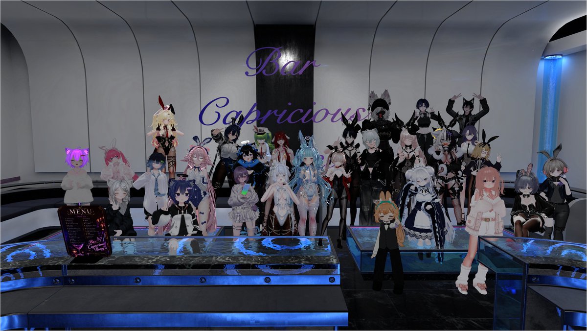 nekoatama555's tweet photo. 昨日は Bar Capricious Bunny's のプレオープンへお越しいただき、ありがとうございました！🐰🍸

土曜日の不定期開催のため、次回の開催日はまだ未定ですが、ぜひ次回も遊びに来ていただけると嬉しいです✨

#VRC_BCB 
#VRCHAT 
#VRCイベント https://t.co/lJd63kGbof
