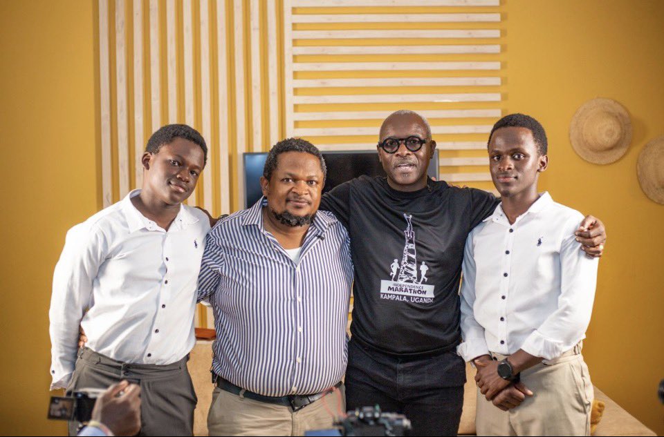 rkabushenga's tweet photo. MIRTH!! Is the word that describes every time I am in @StKyamutetera’s company. He was gracious enough to profile me for his @CEOEastAfrica. The related podcast will flight soon on a platform near you. I got to meet his children who work for him. He is training them in the family trade of story telling