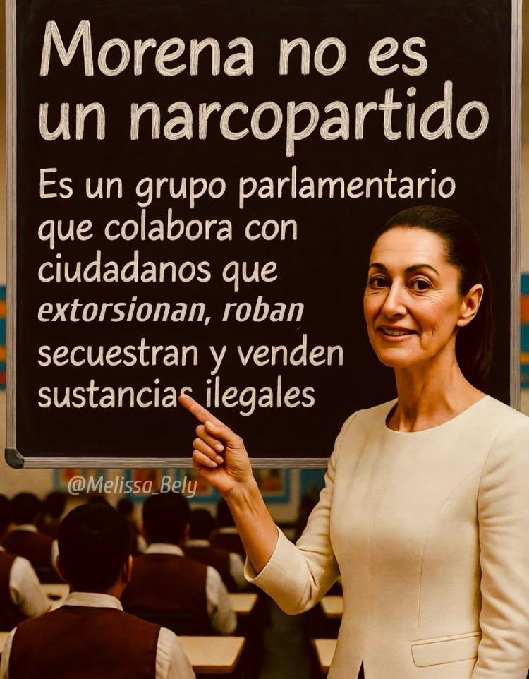 kahoca's tweet photo. Morena “NO”  es un narco partido nomás protegen a los narcos de su partido bajo el pacto de abrazos no balazos. https://t.co/vUSqxDRAd5