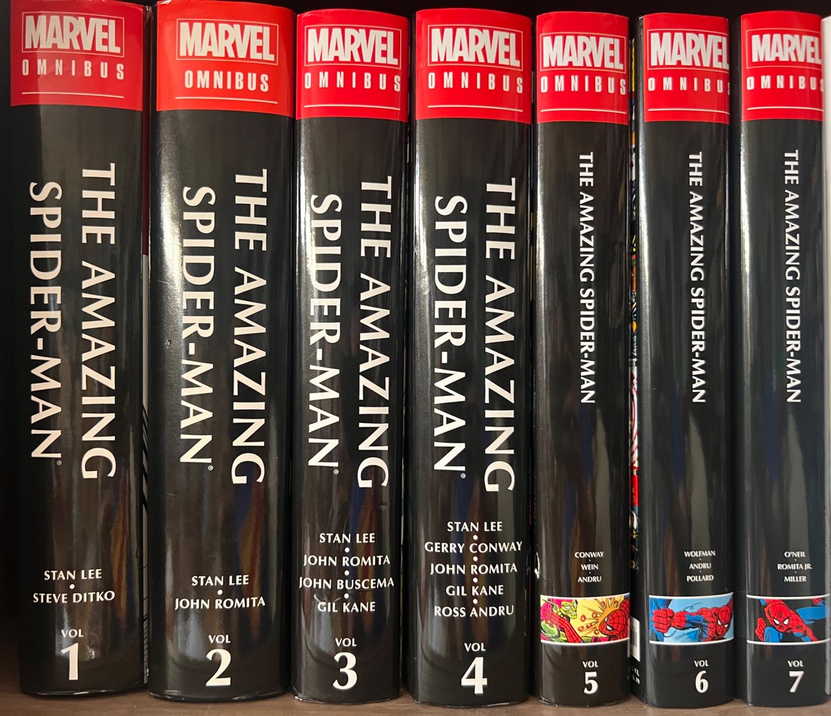 zakiscorner's tweet photo. Between these books and my omnibus library, I have every single issue of Amazing from 1962 to 1996. https://t.co/Aaw1y88pJv