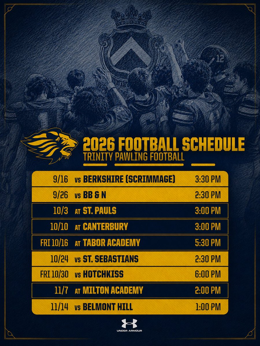 CoachMLiv's tweet photo. 2026 @TPridefootball SZN loading…
#RollPride 🦁📈
Nothing beats SATURDAY (and a little Friday Night Lights). 🗓️👀⬇️ https://t.co/kiFfV9HDRT