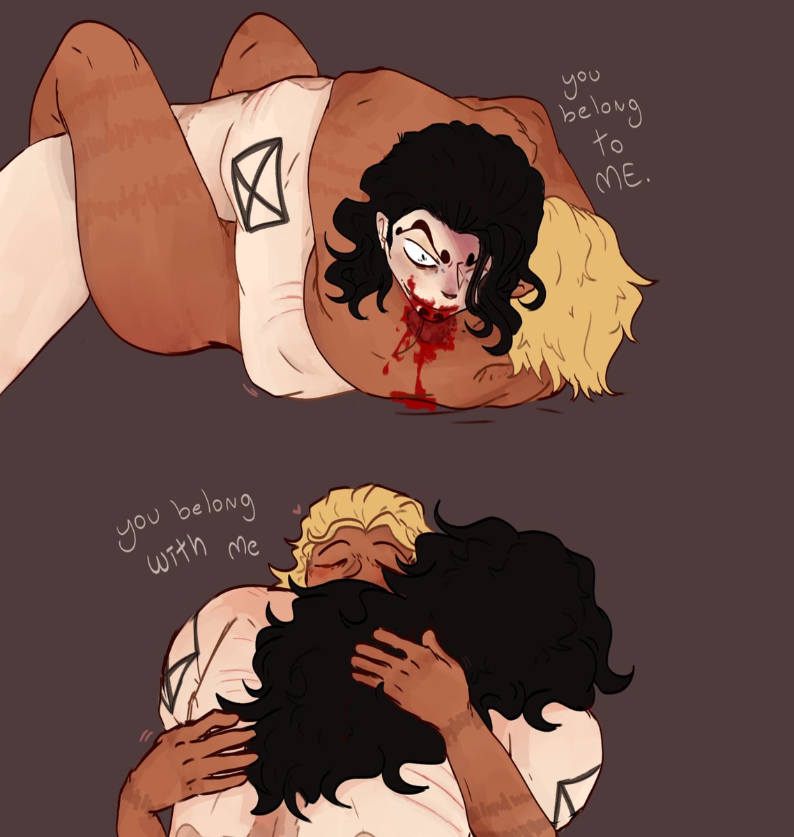 a_sprowt's tweet photo. //Naked, blood, Lucci took a good bite out of Paulie. 

Love of the good ones 

#onepiece #roblucci #paulie https://t.co/WMyV8PvTrs