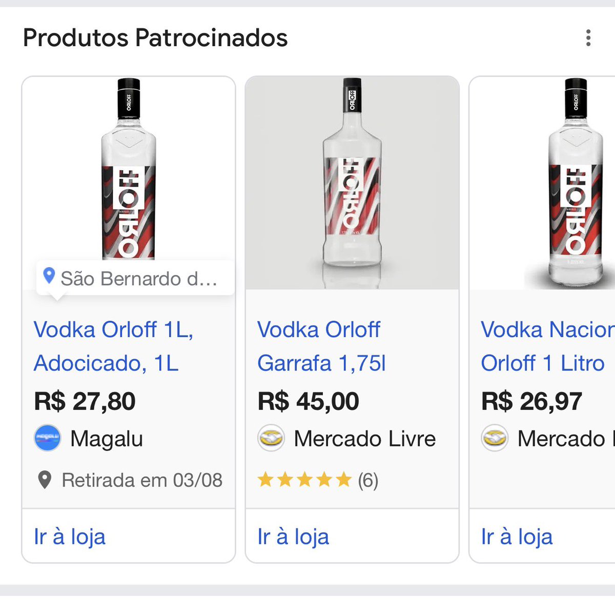 vsfeduarod's tweet photo. 450 (QUATROCENTOS E CINQUENTA) uma garrafa de orloff https://t.co/uAuxOJ7zpS