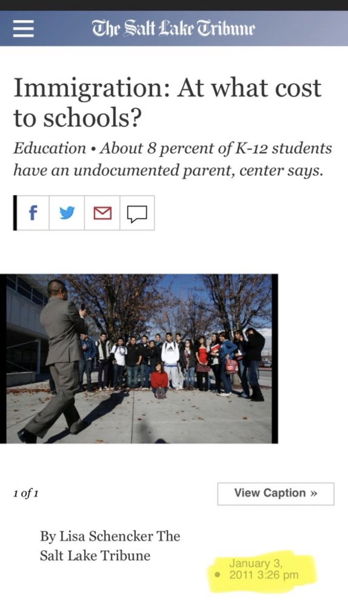 SophieAnde49073's tweet photo. Utah spends $654 million annually in state/local taxpayer funds educating illegal alien children in K-12 schools.

Add $179M healthcare +
$99M law enforcement.

2007 state audit: only $55-85M. Costs have exploded with the illegal population due to Utah’s sanctuary policies. https://t.co/V9M5jl3dhL