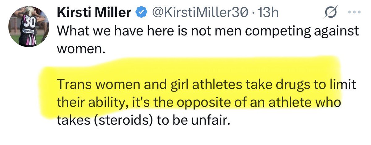 nat_taylor's tweet photo. @letsgowa @KirstiMiller30 this is absolutely untrue in Washington State high school athletics.  Under WIAA rules, trans women / biological men can participate in women’s sports based solely on self identification. https://t.co/Kfk9rJp4Ux