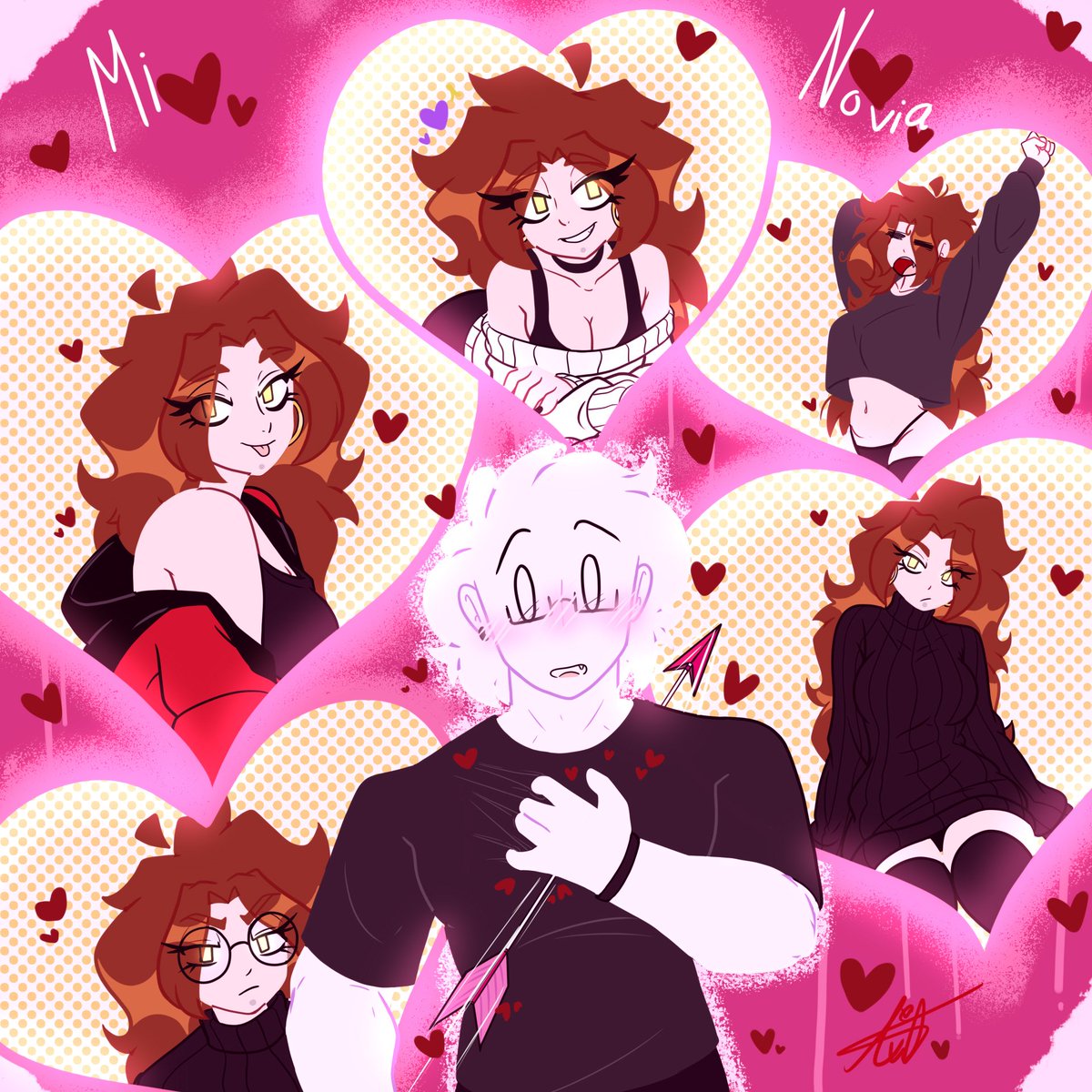 Anothrcartoonis's tweet photo. Apesar se todo los momentos dificiles que emos pasado, el cansancio, la universidad que nos quita tiempo, hemos podido avanzar y superar las cosas, en estas vacasiones me la eh pasado increíble con ella, mi reina hermosa que amo con toda mi alma y micorazon @VOLETT #dibujodigital https://t.co/WGsQCJCcvr