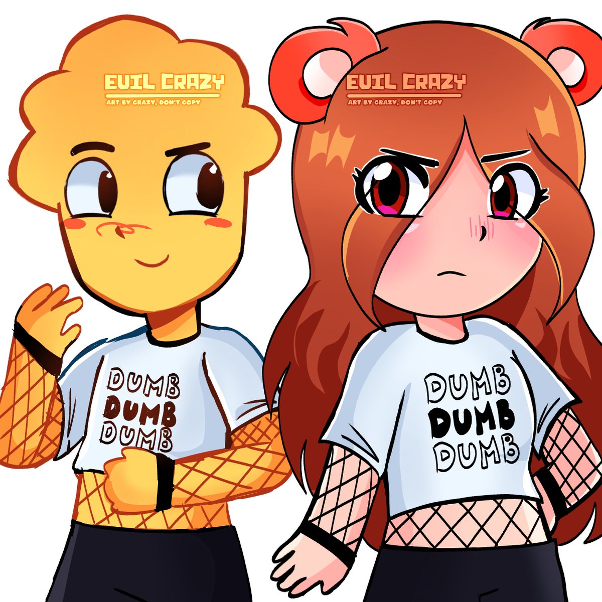 Eviil_Dan's tweet photo. No saben lo mucho que me costó 💔 casi 1 día nomanches, pero aquí está hehehe, y un dibujito extra

(Evil Ela es Dumbest, Fran es Cosmoflop y Ela es Roulette Parodies) ☝️ https://t.co/0RoVtgGg9G