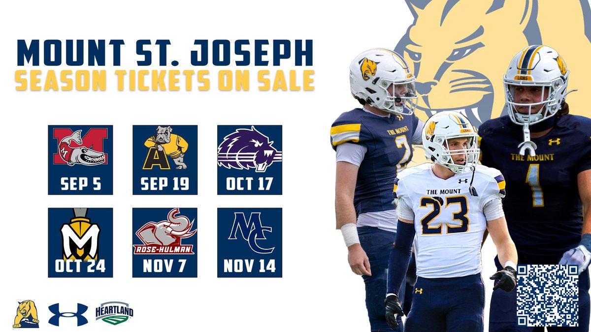 MSJ_Lions's tweet photo. Six home games. One mission!

Be there for every moment of the 2026 season, including our first home night game since 2016.

Secure your season tickets today and help make Schueler Field one of the toughest places to play in Division III.

Get Tickets: https://t.co/QG8iH3se1V https://t.co/00bUbhLEMy
