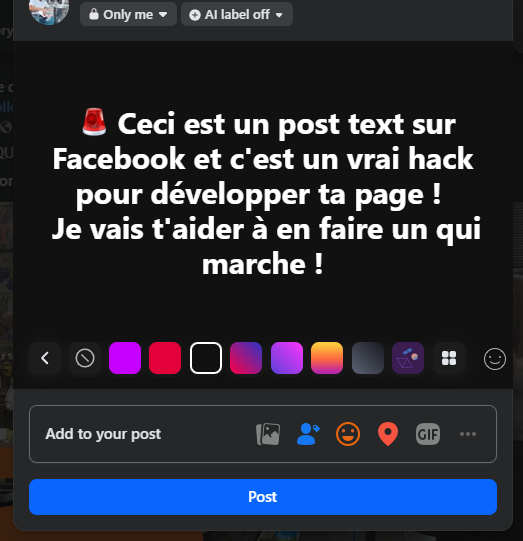 Kheperseo's tweet photo. Un post texte sur Facebook est l'un des formats les plus rentables de la plateforme et c'est celui que tout le monde néglige.

Voilà comment en faire un qui marche👇

Pourquoi ça marche

Y'a rien à regarder à part les mots. Pas d'image à scroller, pas de lien à ignorer. Le cerveau est obligé de traiter la phrase. Et ça déclenche exactement ce que Facebook récompense : des commentaires, des gens qui se répondent entre eux et qui reviennent voir les réponses.

Les contraintes techniques

- 130 caractères max. Au-delà, le fond de couleur saute et tu te retrouves avec un post texte tout blanc, mort.
- Aucun lien, aucune image, aucune vidéo. Sinon le fond disparaît.

Donc : une phrase. Deux maximum.

Les emojis

Un, maximum deux (pour moi). En début ou en fin, jamais au milieu. Ça sert à casser le rythme visuel du fil, pas à décorer.
Le 🤔 en fin de question marche bien, il signale "je te demande vraiment ton avis".

Les 6 axes qui fonctionnent

Notes : les exemples ici sont réels et ont fait minimum 5M de reach sur le marché US, pour ce post je les ai traduit (je laisse mes amis FR tranquilles😇)

1. La question nostalgie. 
Un des meilleurs axes.
"Donnez votre âge avec un magasin qui n'existe plus." → 2,4M d'interactions, 38M de reach
"Donnez votre âge avec un film vu au cinéma quand vous étiez jeune." → 2M d'interactions, 31,8M de reach
"Qui se souvient d'une voiture qui s'appelait la Ford Pinto ?" → 185K d'interactions, 3M de reach

2. La question directe basique.
"Vous êtes toujours ami avec votre meilleur ami du lycée ?" → 1,2M d'interactions, 18,8M de reach
"Qui utilise encore un calendrier mural à l'ère du numérique ?" → 701K d'interactions, 11,2M de reach

3. La liste ouverte.
"Des chansons avec un prénom de femme dedans." → 528K d'interactions, 8,4M de reach

4. L'actu de ta niche, posée en question.
Pas "X a annoncé Y" mais "X vient d'annoncer Y. Vous en pensez quoi ?". Même info, résultat pas du tout pareil. Tu peux aussi faire une variante en ajoutant une légère analyse à l'actu traitée.

5. L'avis tranché.
Tu prends position au lieu de demander, les gens se positionnent pour ou contre.
"Les profs devraient porter des caméras comme les flics, que les parents voient comment leurs gamins se comportent." → 528K d'interactions

6. La citation ou le verset.
Sur les niches spiritualité, bien-être, famille, c'est redoutable. Les gens partagent pour signaler leurs valeurs, pas pour l'info.
"La famille c'est pas une question de sang. C'est ceux qui te tiennent la main quand tu en as le plus besoin."

Regardez le niveau des questions dans les axes 1, 2 et 3. Y'a zéro génie là-dedans. Le point commun c'est que chacune permet à n'importe qui de répondre.

🛑 Ce qui ne marche pas
"Tague un ami qui...", "like si tu es d'accord". Facebook a appris à repérer ça depuis longtemps, et l'audience aussi. Il y a parfois des contre-exemples.

Et un avertissement : les plus gros scores sur ce format sont sur de la politique clivante et de la santé douteuse. Ça performe, mais c'est le meilleur moyen de flinguer la monétisation d'une page. Sur mes pages je m'interdis les deux.

🔍 Où trouver les sujets
Source 1 : tes propres commentaires. 
Quand un commentaire sous un de tes posts déclenche 40 réponses, tu as ton sujet tout trouvé. Le débat existe déjà, tu lui donnes juste sa propre scène.

Source 2 : recycle tes posts images qui ont marché. Reprends l'idée en une phrase. Le sujet a déjà prouvé qu'il intéressait ton audience, tu le sers dans un autre format. (L'inverse marche très très bien aussi.)

Source 3 : Reddit. 
Trouve les 3-4 gros subreddits de ta niche et trie par "Top" sur l'année. C'est une liste de sujets déjà validés par des milliers de gens. 
Les titres Reddit sont souvent réutilisables presque tels quels : c'est le même exercice, une phrase qui doit donner envie de répondre.

Source 4 : Google Trends. 
Regarde ce qui monte sur ta niche, et surtout les requêtes associées. Un sujet en hausse, c'est un sujet sur lequel les gens ont déjà envie de parler. Tu peux même comparer deux sujets pour savoir lequel poser en question. Utile pour spotter des actus à mettre sur FB

Source 5 : les suggestions Google. 
Tape le début d'une question de ta niche dans la barre de recherche et regarde ce que Google complète. Ce sont littéralement les questions que les gens posent le plus. Tes posts textes sont déjà écrits.

Source 6 : les questions générales de ta niche. 
Celles que tout le monde se pose et que personne ne pose. C'est bête, c'est efficace, et t'en as des dizaines en stock sans réfléchir.

⏰ Quand poster

Le post texte vit sur ses premières heures. Si les commentaires démarrent pas dans l'heure, c'est mort, l'algo passe à autre chose.

Poste quand ton audience est réveillée. Tes stats de page te donnent l'info exacte. Sur du FR : le matin tôt, la pause déj, et 20h-22h. Sur du US, pense au décalage, ton audience dort peut-être encore quand tu publies.

Le pire moment c'est la nuit de ton audience : ton post consomme sa fenêtre de distribution pendant que personne est là.

🔥 Les 30 premières minutes

Reste dispo après avoir posté. Réponds aux 5-10 premiers commentaires, un par un. Chaque réponse notifie le mec, il revient, il relance, et l'algo voit une conversation vivante au moment exact où il décide combien de monde va voir ton post.

10 minutes de boulot pour un multiplicateur de reach. 

✅ La cadence

Un par jour sur une page neuve. C'est aussi mon premier test de distribution : ça te dit très vite si l'audience réagit ou si elle dort. Sur une page installée, et si la niche s'y prête, tu peux monter à 2-4 par jour, mais toujours en rotation avec d'autres formats.

Une page qui ne fait que du texte plafonne.

📦 Constitue-toi un stock

Quand tu trouves un bon sujet, note-le même si tu le postes pas tout de suite. En deux semaines tu as 40 sujets d'avance et tu te poses plus jamais la question "je poste quoi aujourd'hui".

Et garde une trace de ceux qui ont bien marché : au bout de 90 jours tu peux les reposter en changeant la formulation. L'audience a tourné, l'algo aussi, et personne s'en souvient. Tes meilleurs posts textes sont réutilisables presque indéfiniment.

Dernier truc si tu testes : une seule variable à la fois. Si tu changes la formulation ET l'heure de publication et que ça marche mieux, tu sais pas ce qui a marché.

C'est le format le plus rapide à produire, le plus facile à automatiser, et un des seuls où la contrainte technique t'oblige à faire du bon boulot.

🫰 Astuce pour finir : le texte blanc sur fond noir est celui qui marche le mieux en reach (surtout sur de l'actualité).

Et il y a des choses très intéressantes à creuser sur la colorimétrie selon le sujet du post et l'émotion que tu veux déclencher chez le lecteur. Je dis ça, je dis rien.