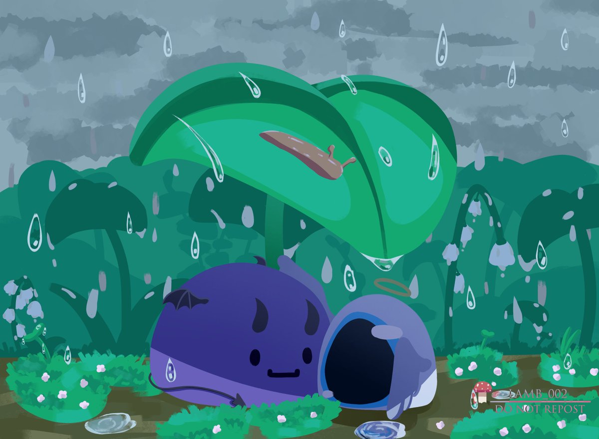 LAMB_002's tweet photo. rainy day #wemmbufanart #eggchanfanart #taxduo https://t.co/0VTO7Y9bWq