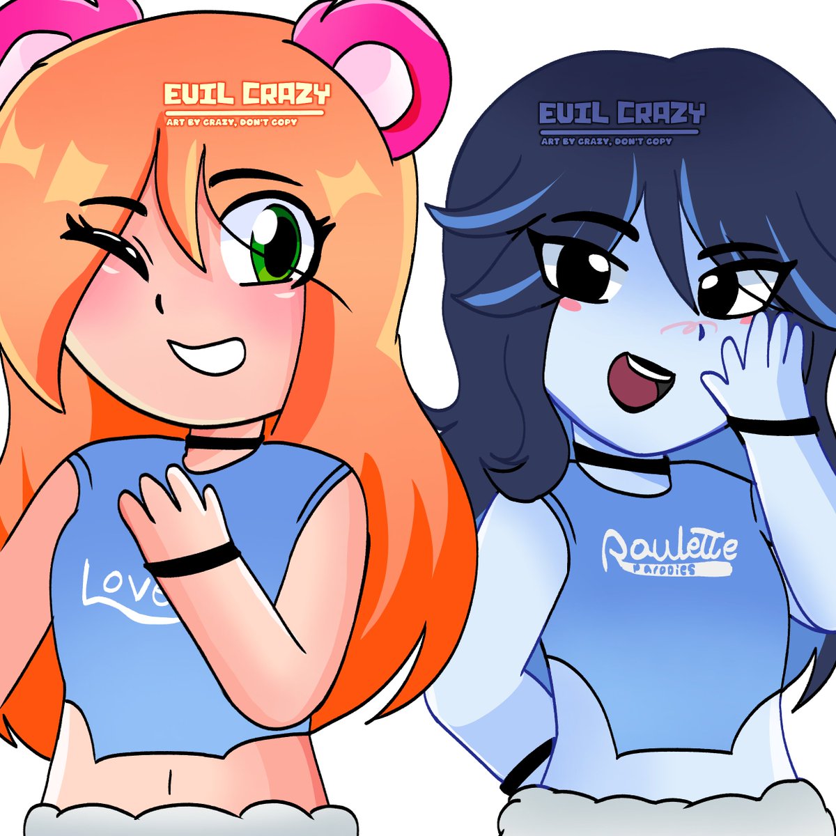 Eviil_Dan's tweet photo. No saben lo mucho que me costó 💔 casi 1 día nomanches, pero aquí está hehehe, y un dibujito extra

(Evil Ela es Dumbest, Fran es Cosmoflop y Ela es Roulette Parodies) ☝️ https://t.co/0RoVtgGg9G