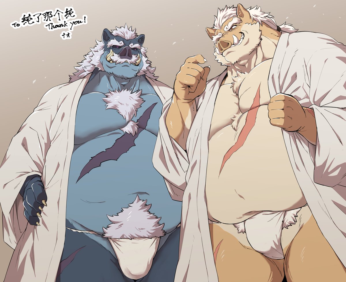 chunchun150604's tweet photo. 🐗🐗

🎨：@nao901 https://t.co/aidIJkEq90