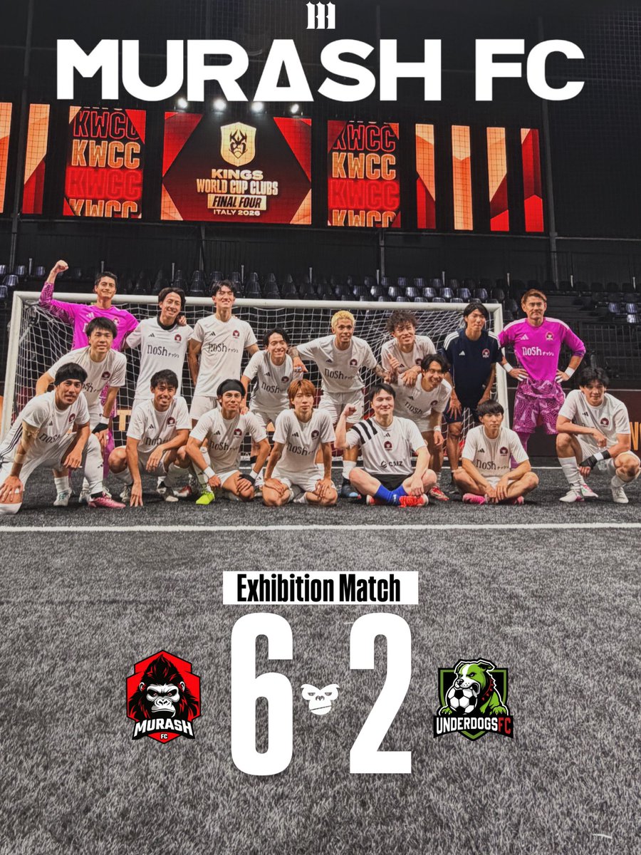 MurashSports's tweet photo. ◤ 試合結果◢
6-2 勝利

GO MURASH GO!!! https://t.co/tPm107ZWAo