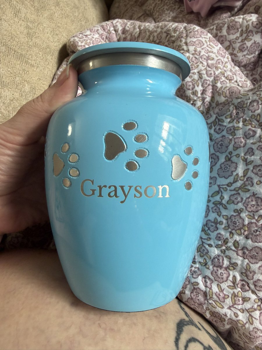Noxie_xoxo's tweet photo. Went thrifting for my birthday on Wednesday. Found this guy in housewares for 3.99. Was absolutely zero way I was leaving him. Got him in Orlando at Goodwill on South Blossom. 

I’d happily return him to his owners incase of accidental donation. Please share 💖 https://t.co/UGSLytjd44