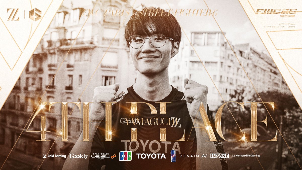 zetadivision's tweet photo. The top was far, but we painted our mark in Paris🎨 @yamae1128
EWC2026、ヤマグチの旅は4位でフィニッシュ🔚

#ZETAWIN #EWC26 https://t.co/5XvxSAtiE0