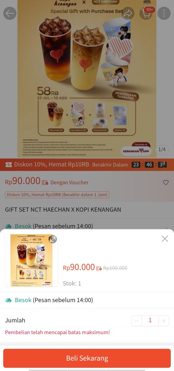 vvshaechi's tweet photo. giftset haechan dijual hampir dua kali lipat ya Allah😭 https://t.co/2AzA1wv80C