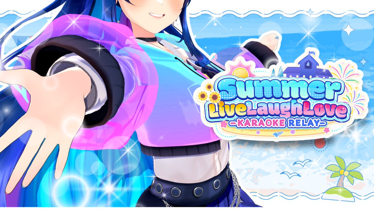 NanaAsteria's tweet photo. 【#SummerLiveLaughLove Relay】

OPENING CEREMONY! ‧₊˚♪ 𝄞𝄢₊˚⊹

Come spend a whole day with 19 Vtubers showing you the magic of summer!! 🎇

⏰8am JST/4pm PDT
🔗:https://t.co/qCZQbVeRqy https://t.co/ZvHPArKJjP