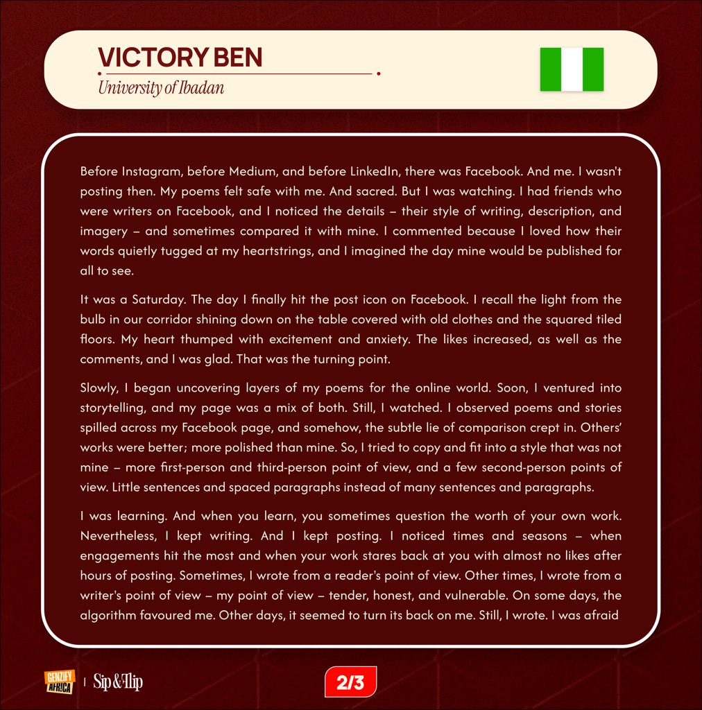 genzifyafrica's tweet photo. 7. Victory Ben — University of Ibadan 🇳🇬 https://t.co/GMQcas888d