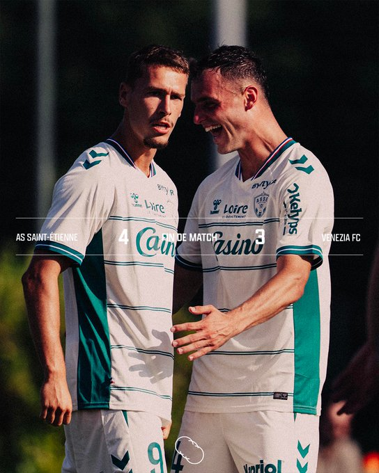 DandyFutbolari's tweet photo. FINAL DEL AMISTOSO!!

SAINT ETIENNE 4-3 Venezia. Y cada vez me da mas rabia lo de la temporada pasada

Ogc Nice-SAINT ETIENNE. Por que cojones el FINALISTA SUBCAMPEÓN de copa quedó ANTEULTIMO con un equipazo y ganó la Relegation al ASSE? #AllezLesVerts

Baallal, Stassin, Breum x2 https://t.co/V11P5BUH08