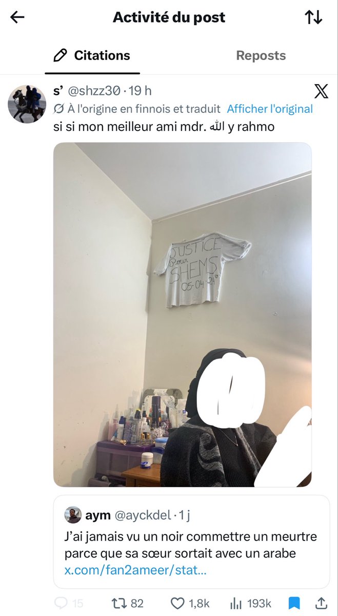 7Naharry's tweet photo. Qui se rappelle comment les maghrébines s’étaient auto-flageller pour l’histoire de Brandon mais silence radio pour celle-ci ?

Quand je dis que c’est à cause de ces donneuses qu’ils sont aussi à l’aise à mentir, à exprimer leur racisme et le justifier sur ce réseau 🤷‍♂️ https://t.co/Oz1f84Nqdr