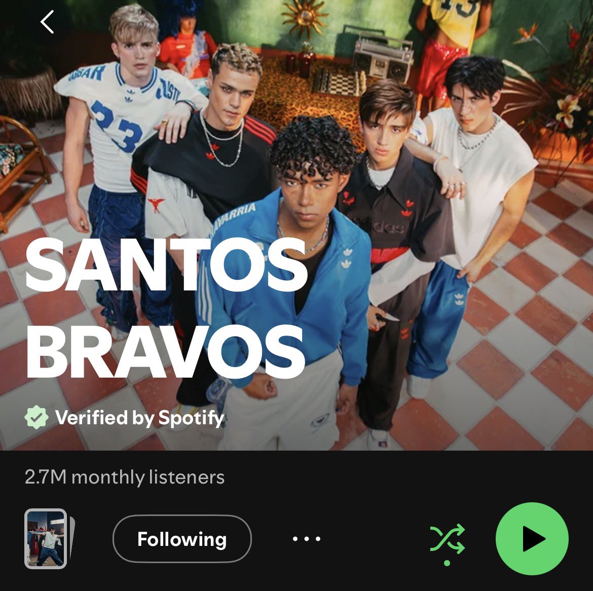 santosbravos_pe's tweet photo. 🚨 DUAL, necesitamos de su apoyo

Los oyentes mensuales en Spotify han bajado, así que es momento de darle con todo al stream. 

🔗 https://t.co/BWjaTmSQHe 

¡Compartan sus playlists para que más gente pueda sumarse y seguir apoyando a Santos Bravos! ⬇️

#SantosBravos #STBV #Spotify #Stream