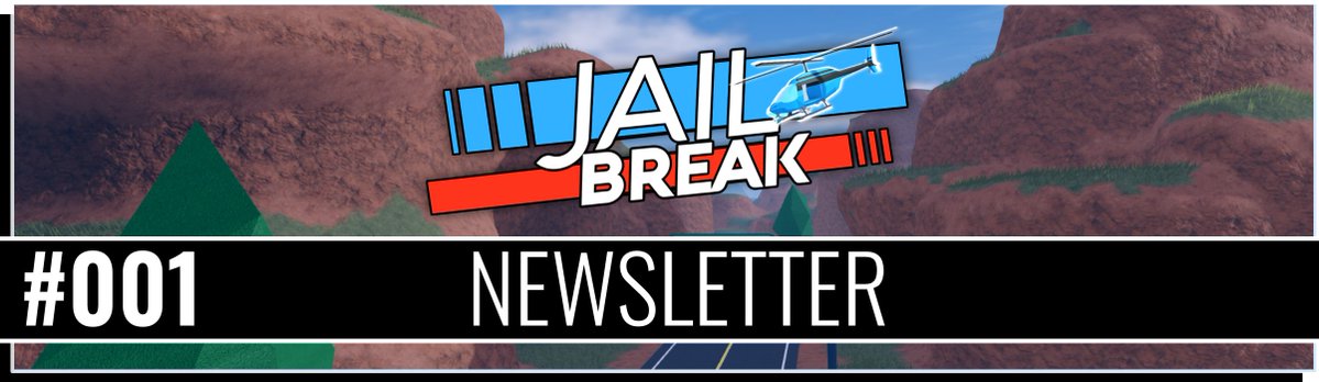 badimo's tweet photo. Welcome, to Jailbreak Newsletter 001!
(Click in to read!)

What Are We Up To?
You’ve probably noticed our quiet July... That’s because we dedicated an entire month to Server Authority! What is Server Authority? It’s a magical service that, when turned on, gives us perfect physics interactions (bumping cars realistically) plus a very big anti-cheat! Although it can’t stop every single cheat, it’s the nail in the coffin for many.
However, ServerAuth is not just a switch we turn on. We have to reprogram parts of Jailbreak for compatibility. That's why we dedicated every day of July towards this. And we're making progress, with working prototypes behind the scenes! 
We'll continue chipping away on this on the side. Stay tuned!

Seasons GONE?!
Seasons are going, but not updates. The tsunami of off-sale limiteds will be paused, but we expect trading values of existing limiteds to rise from it. This decision will also remove the constraints of being tied to a time crunch schedule. Season 33 will be (for now) the finale.
Cosmetic additions aren't outright gone though. To our creators: We're still on the lookout for special items (and vehicles!) to add to Jailbreak. Stay tuned!

Up Next
Your next Jailbreak Update is due mid-August with Season 33, a themed Safe Revamp, and good changes. Stay tuned for more information!
To our creators submitting for Season 33, these are your last few days to surprise the community! And we've been blown away by what's already been submitted. Thank you for making great things!

We've Been Nominated!
Did you hear?? Roblox has lovingly nominated Jailbreak for "Best Classic Game", and you can vote now on all of your favorite games in "(RIA26) The Block"! A heartfelt thank you to our players for being with us for so many years to make this possible! This is a dream category and Jailbreak will be here for a long time to come!

Thank You!
What do you think of a monthly Newsletter? Should we keep them going? Send us your feedback for our next newsletter! As always, we're looking for your voices! Thank you!