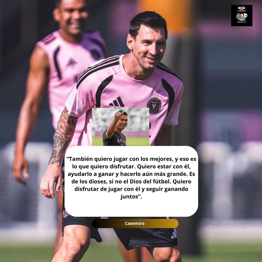 MarlonGodefroy1's tweet photo. Casemiro llena de elogios a Messi. #casemiro #messi https://t.co/BRcionIUas