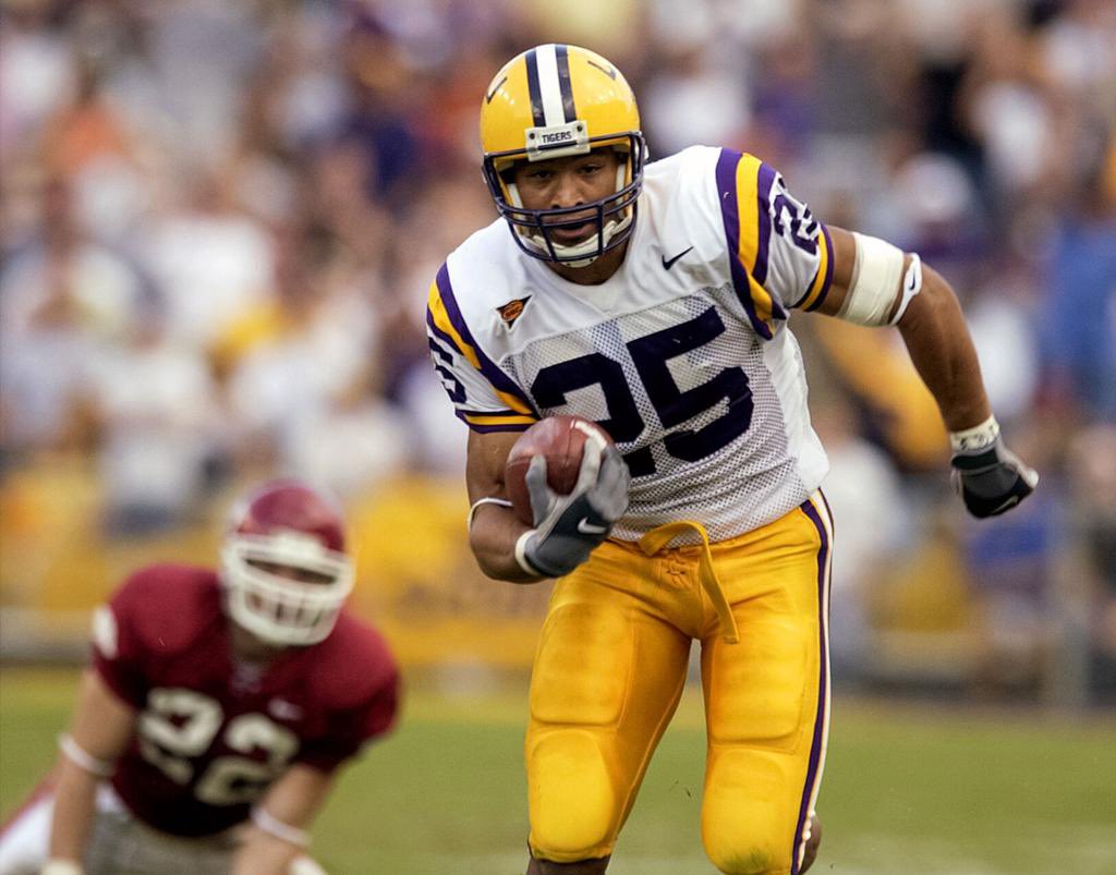 DSports24's tweet photo. I’ll prolly catch some flack here, but it’ll always &amp; forever be: 
The Rayne Legend, JOSH REED!! #Unguardable #LSU https://t.co/6h3MgD8qXb