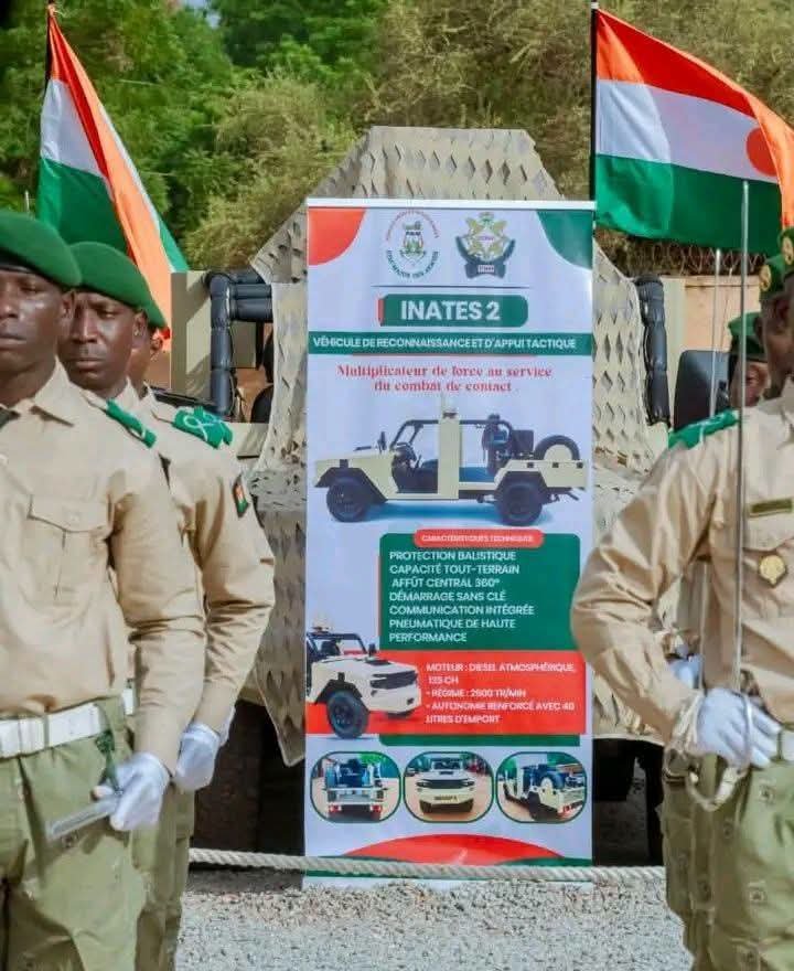 sahelbrut's tweet photo. Made in Niger 🇳🇪🔥 

Niger 🇳🇪 : l'industrie militaire nigerien commence a fabriqué ses propres véhicules de combat. https://t.co/ksGuQ6h022