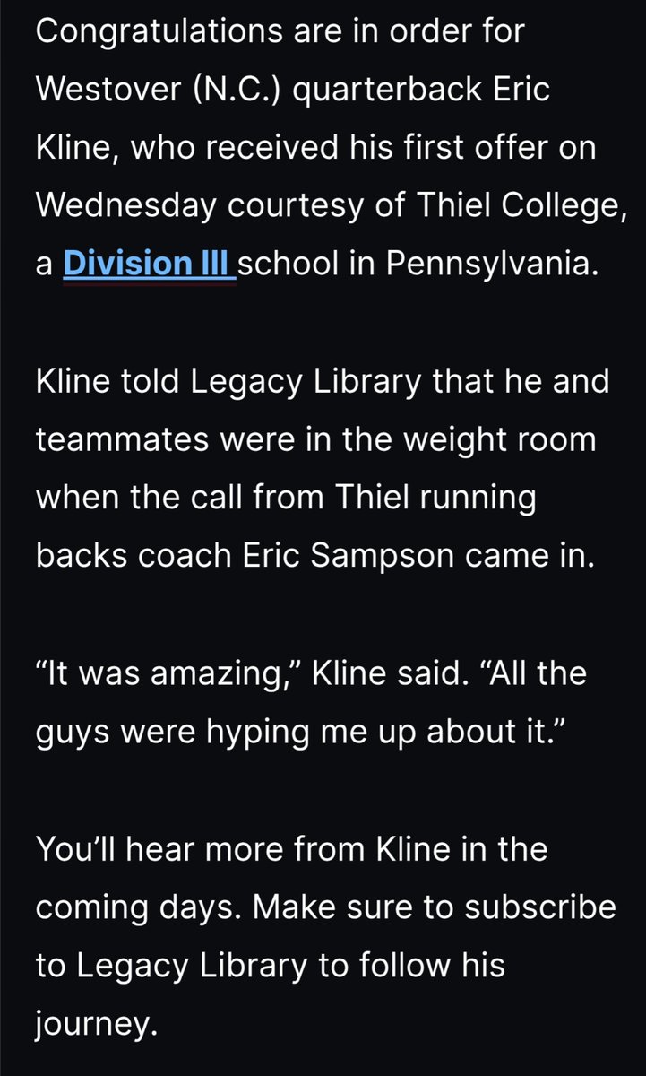 EklineQB9's tweet photo. Grateful for the recognition, I appreciate the write up!! @JakeElman97 https://t.co/xVg5XGf2NH