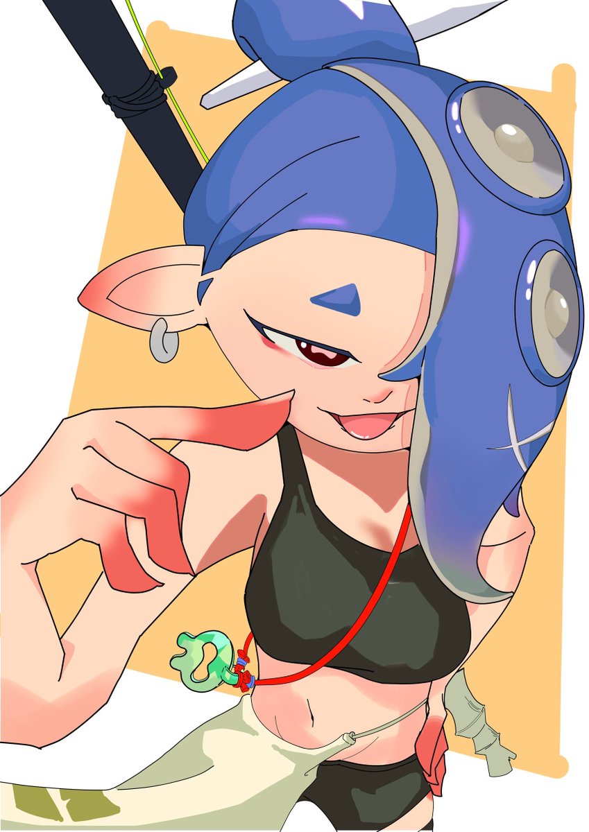 chick0116's tweet photo. ラクガキフウカ
夏休みイラスト少しサボったので2枚投稿！
#イラスト　#スプラトゥーンレイダース
#フウカ https://t.co/vz0Y39kZDP