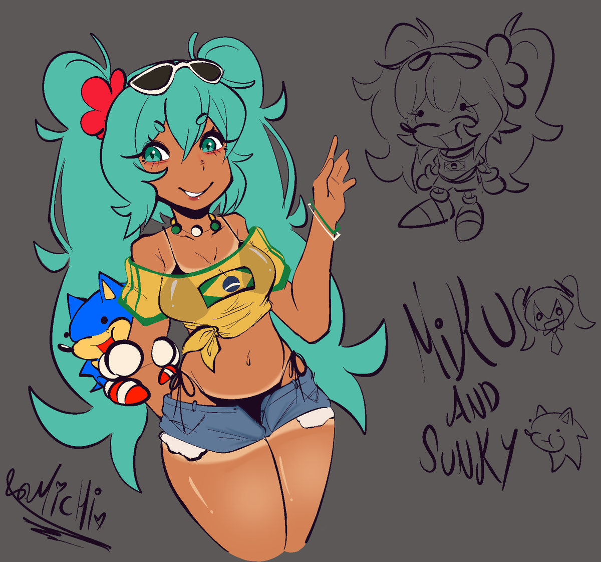 BadMichi333's tweet photo. Miku, who is that guy? https://t.co/4PNALkEAvQ