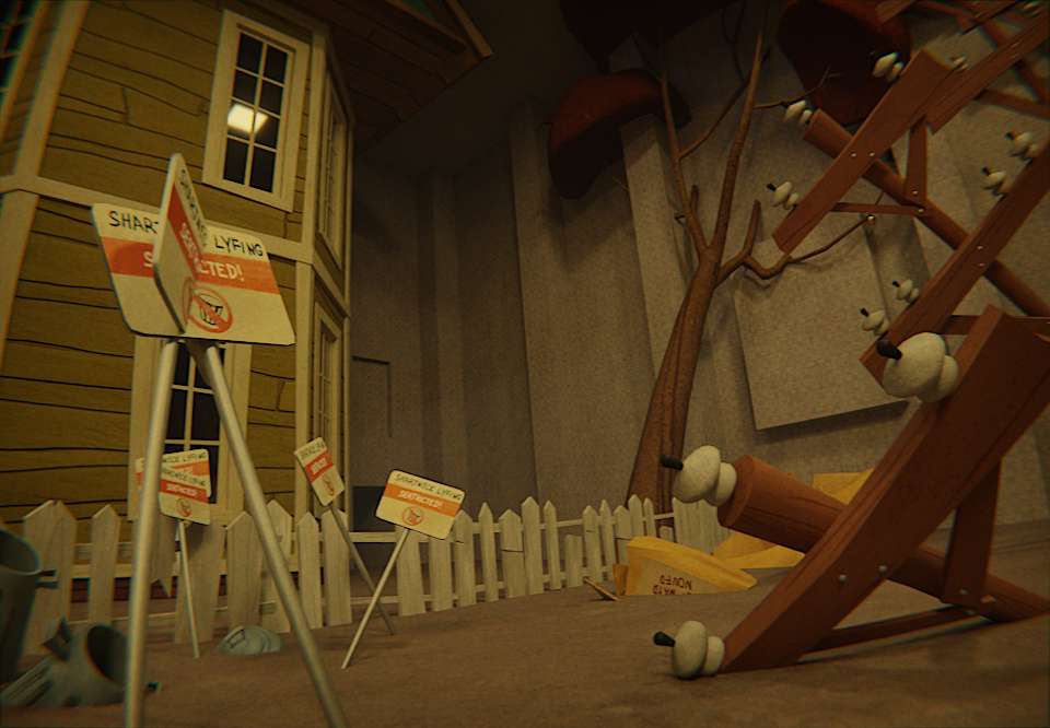 TheRedCard52's tweet photo. Really surprised by the positive reception of my Hello Neighbor Backrooms renders!
Here's some extra angles of the two scenes I made.
Since this was just something I did for fun I won't make any more for now, but they were super fun to make! https://t.co/lQ18rwql7K
