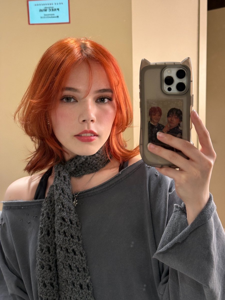 yudaisyuki's tweet photo. posting my orange hair one last time since we’re going brown for job hunting

please mourn her in the comments down below

fly high tangerine yuki 🍊🪽 https://t.co/9TWUqrUVTY