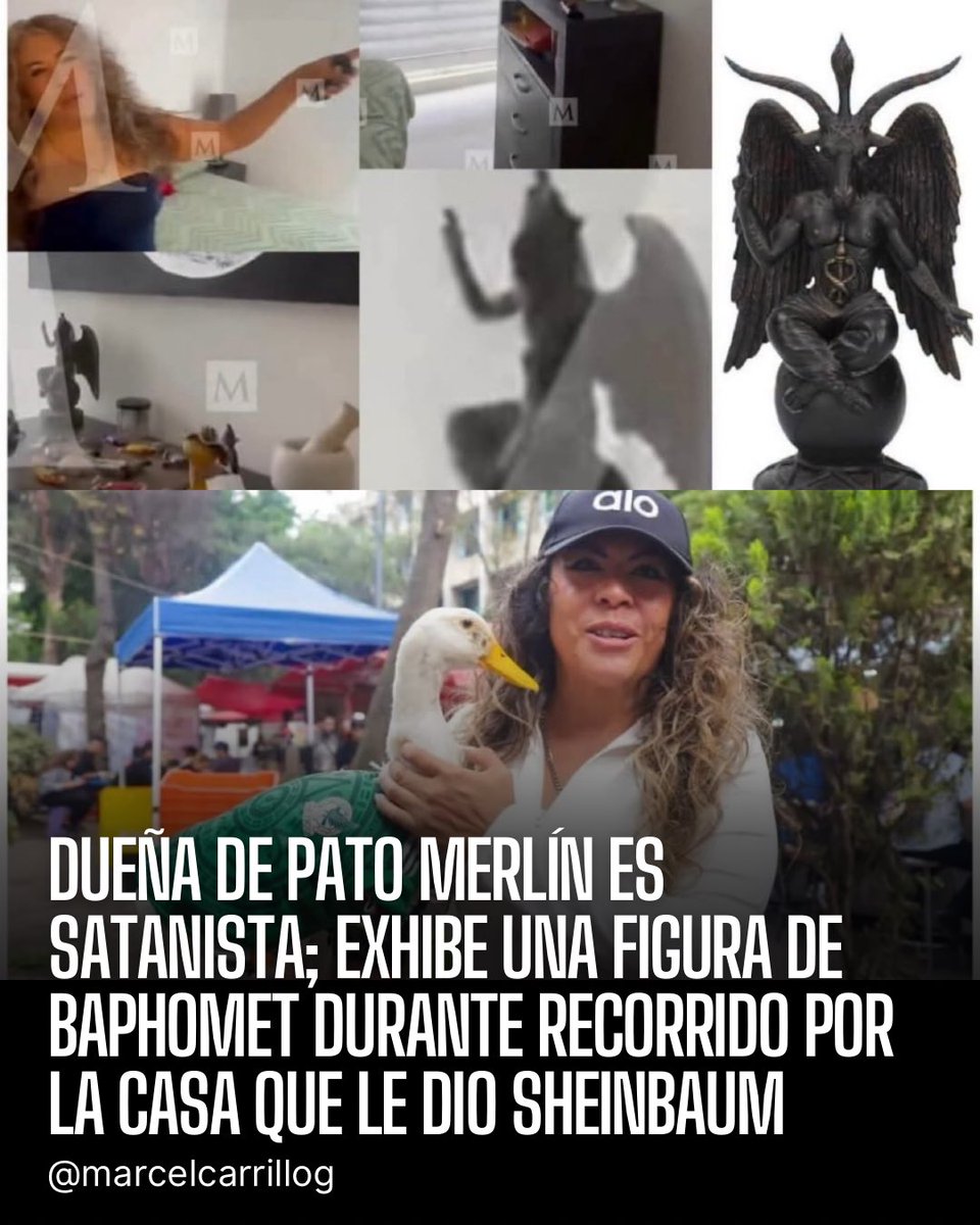 marcelcarrillog's tweet photo. Aparte de chaira es satanista.

Con la sorpresa de que la dueña del pobre Pato Merlín, que cayó de la gracia de los mexicanos después de que sus propietarios se vendieran al narcogobierno a cambio de una casa, ahora salió a relucir durante un recorrido por el inmueble que la dueña posee un altar a Baphomet, un demonio usado en el satanismo y el ocultismo.

Qué manera de arruinar lo que fue un símbolo de unión entre los mexicanos. Y la verdad, qué feo que haya gente que adore esta clase de ídolos falsos. 

Acérquense al único Dios verdadero: Jesucristo.